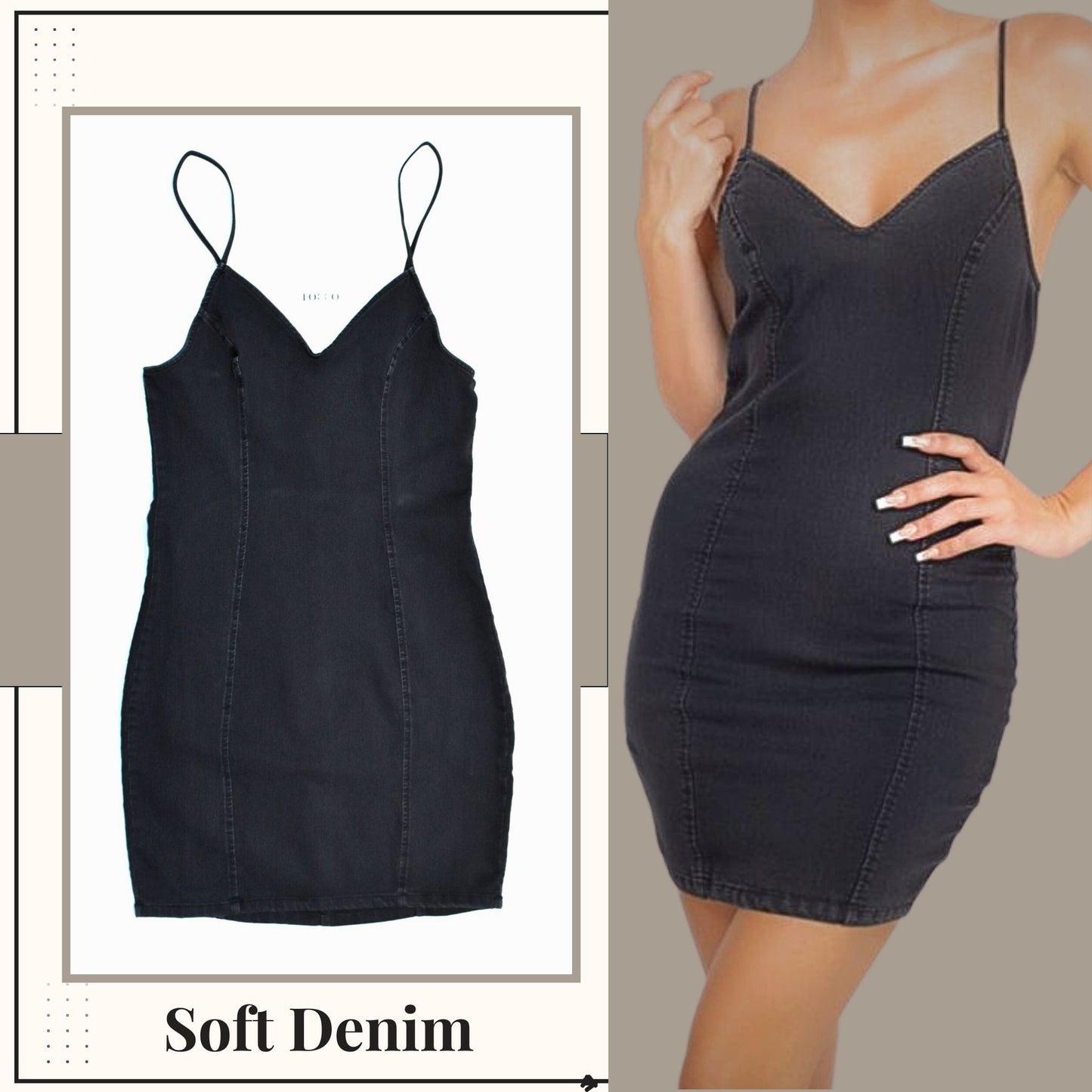 Soft Denim Cami-Dress