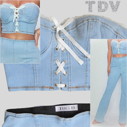 Flare Denim Set