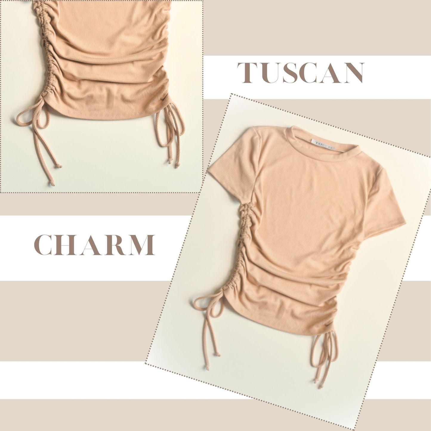 Tuscan Ruched Sides Top